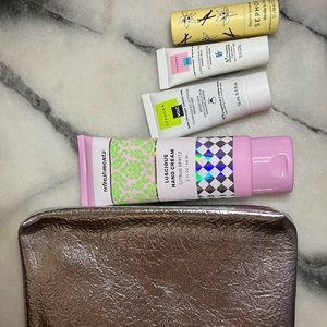 Silver Ipsy Bag with Samples
